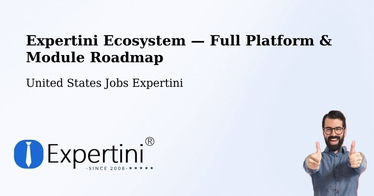 Expertini Ecosystem — Full Platform & Module Roadmap – Mckenzie